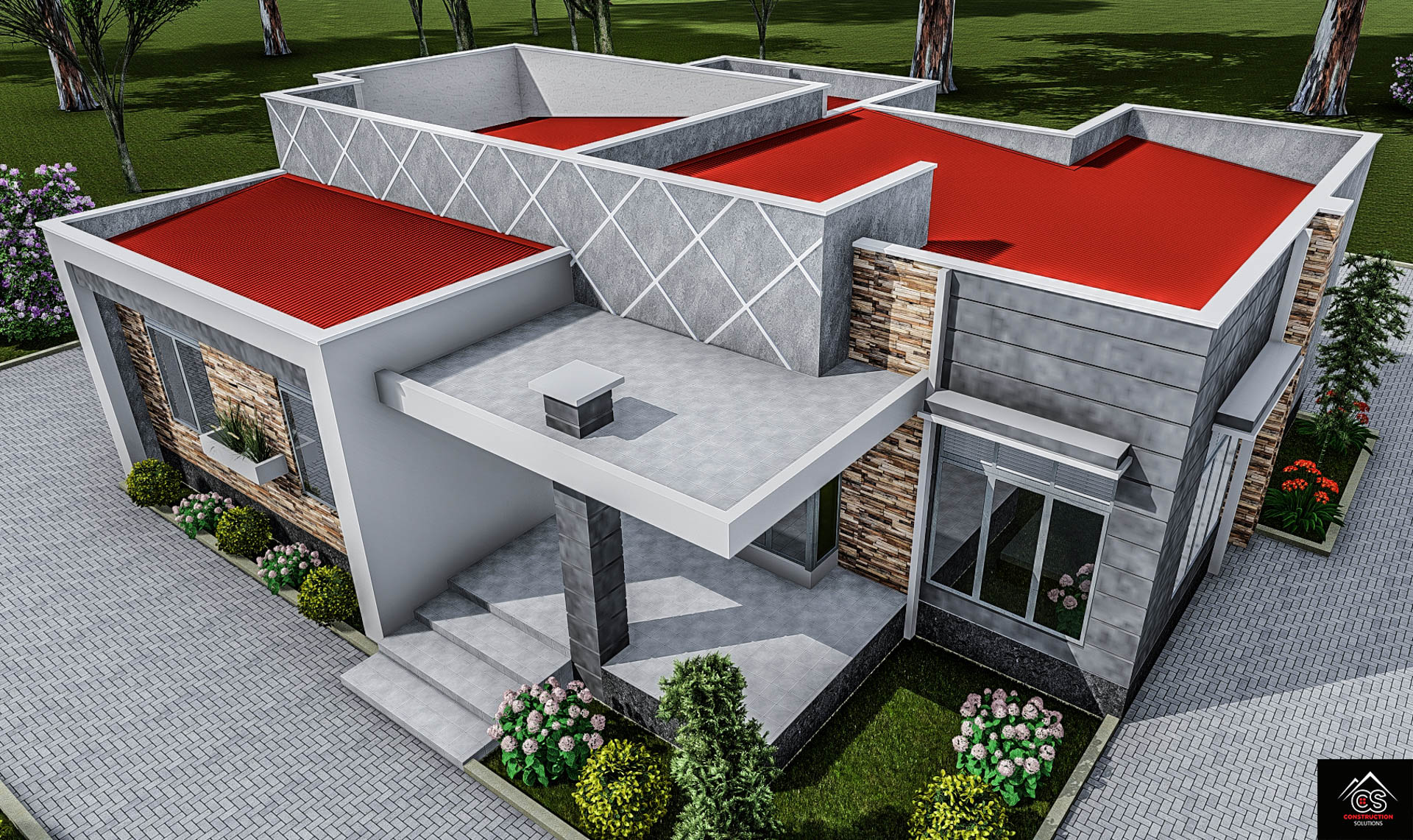 Modern Three Bedroom House
