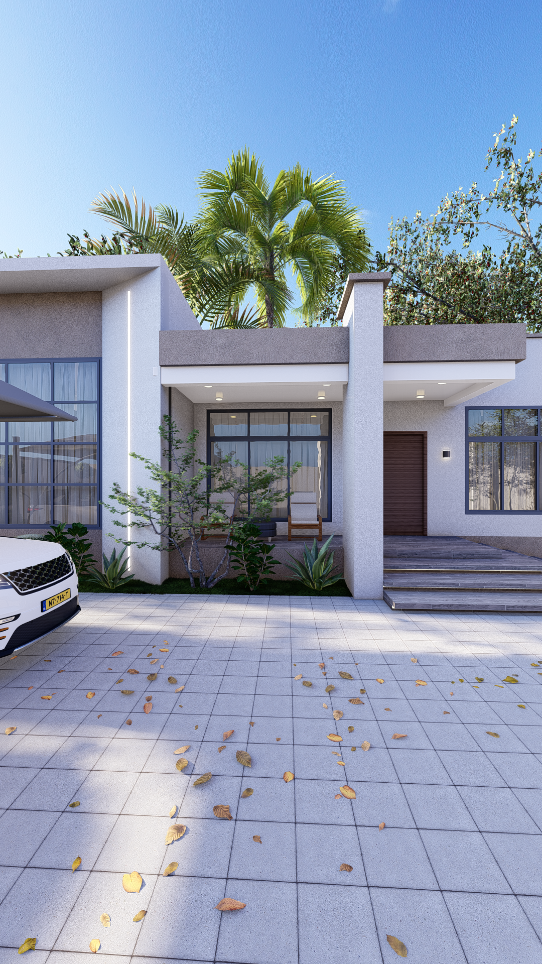 Four Bedrooms Contemporary Home