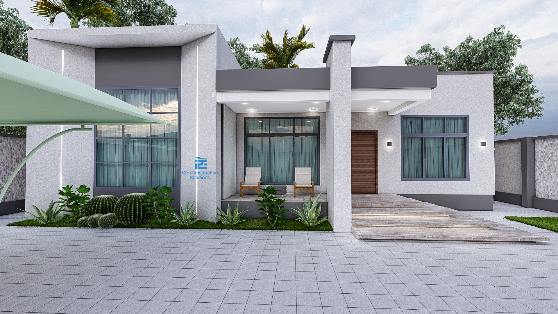 Four Bedrooms Contemporary Home
