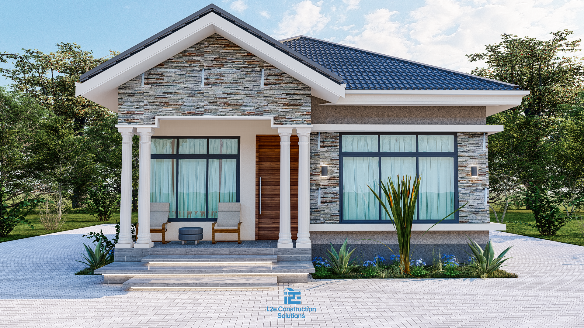 Three Bedrooms Pitched Home