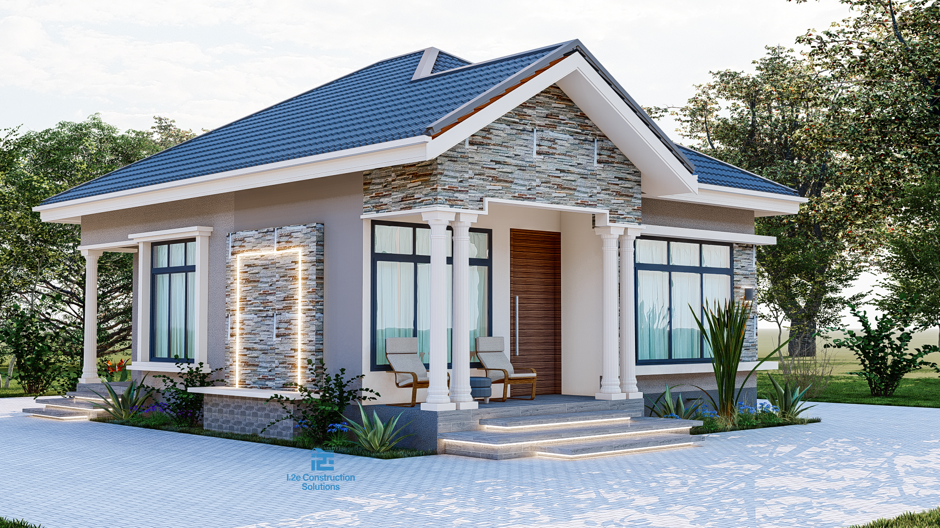 Three Bedrooms Pitched Home