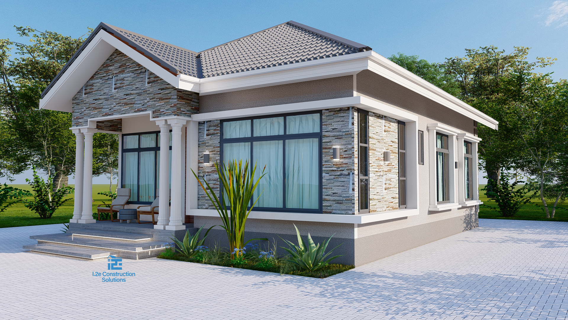 Three Bedrooms Pitched Home