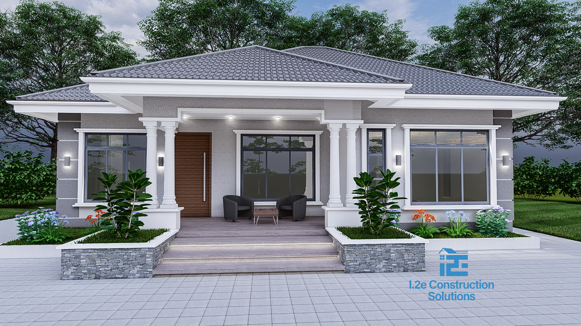 Three Bedrooms Pitched Home