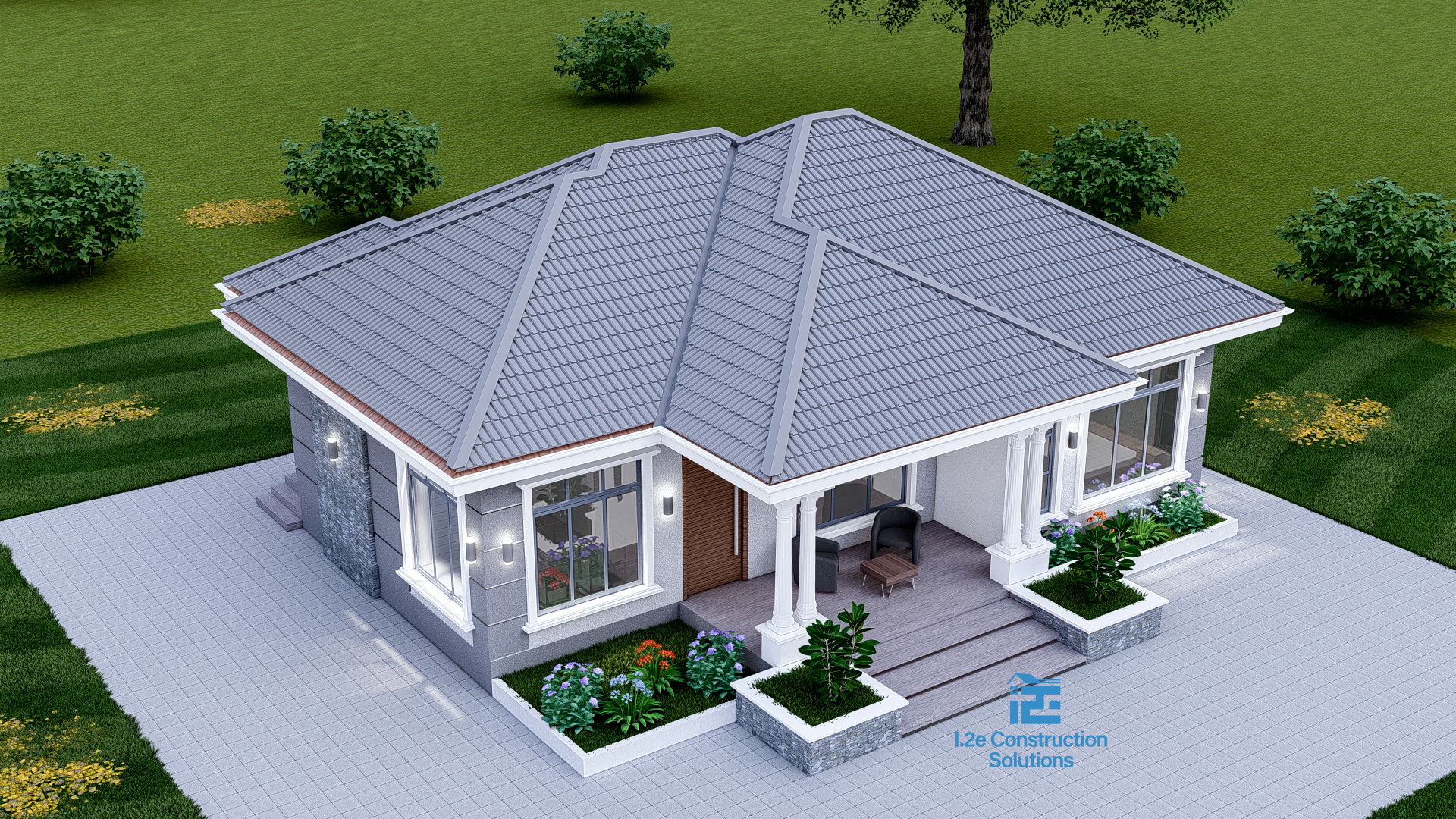 Three Bedrooms Pitched Home