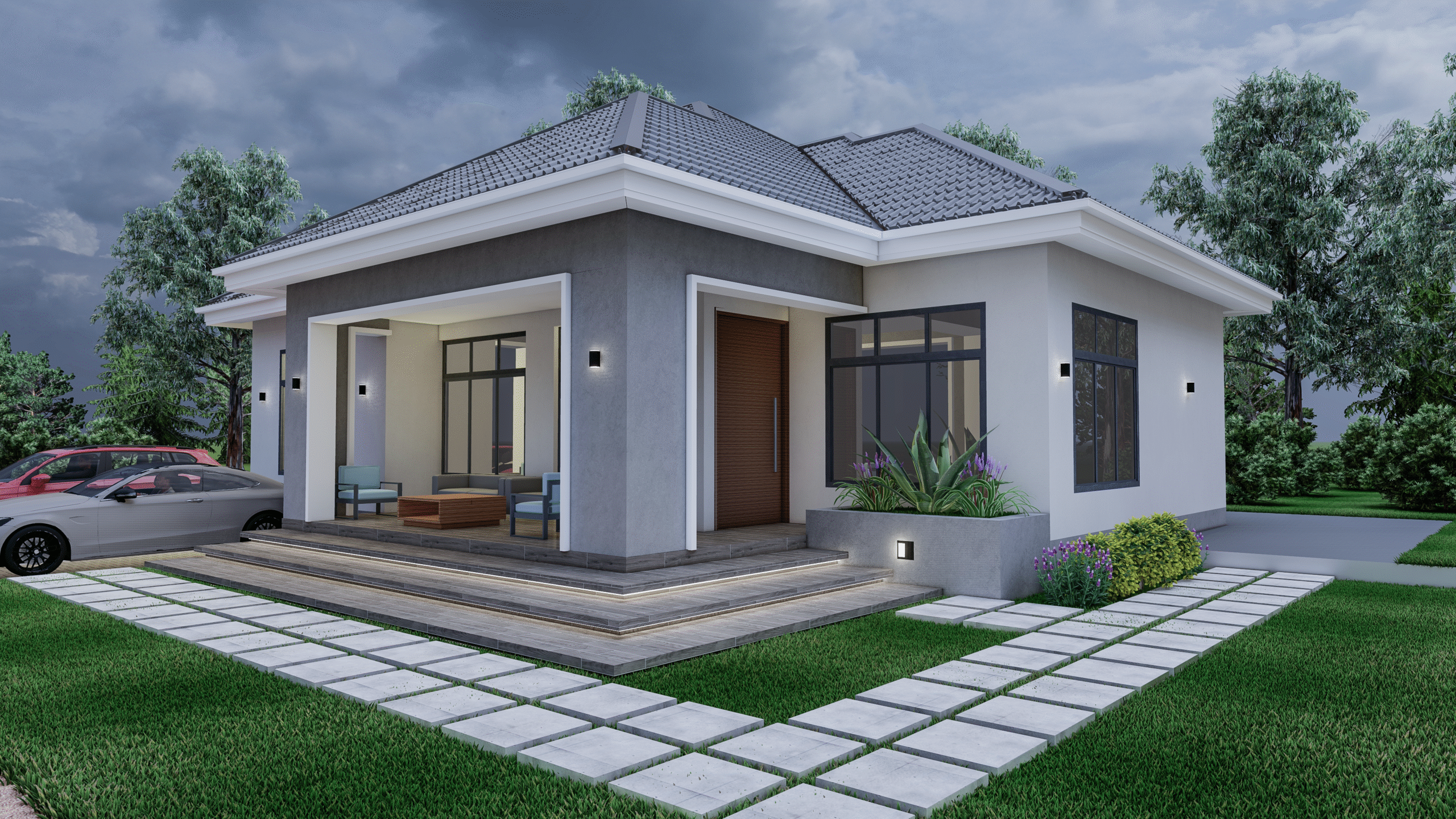 Three Bedrooms Pitched Home